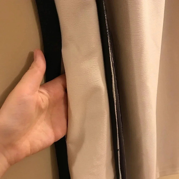 Esley Cream and Black Colorblock Shift Dress Small - Picture 5 of 8